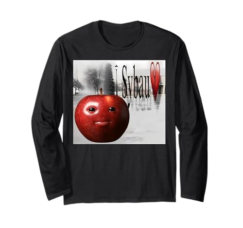 Lustiger SYBAU Silly AI Apple Gen z Meme BrainRot Humor Langarmshirt