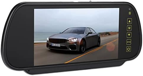 - Wendry LCD Car Display,Av1 Video Interface,AV2 Video Interface,Wide Voltage Setting,Short-Circuit for 7inch Car Rearview Mirror LCD Auto Dimming Monitor Rear View Camera with