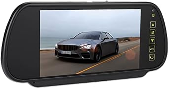 Wendry LCD سيارة العرض،Av1 واجهة الفيديو،AV2 واجهة الفيديو، وإعداد الجهد على نطاق واسع، قصيرة-دائرة ل7inch سيارة مرآة الرؤية الخلفية LCD السيارات يعتم مراقب كاميرا الرؤية الخلفية مع