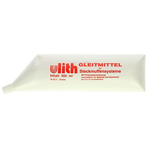 Gleitmittel 500 ml Ulith für KG Rohre Schmiermittel Gleitmittel Abwasserrohr HT...