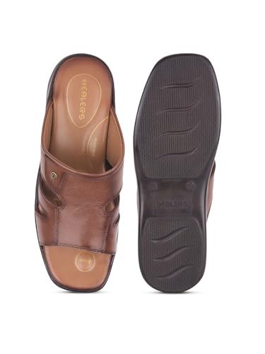 Image of Liberty Men Formal Slippers With Kid Leather Upper|PU Sole Mid Heel Slipper For Men|Stylish Soft & Comfortable Slipper For Men | Formal Slipper For Men
