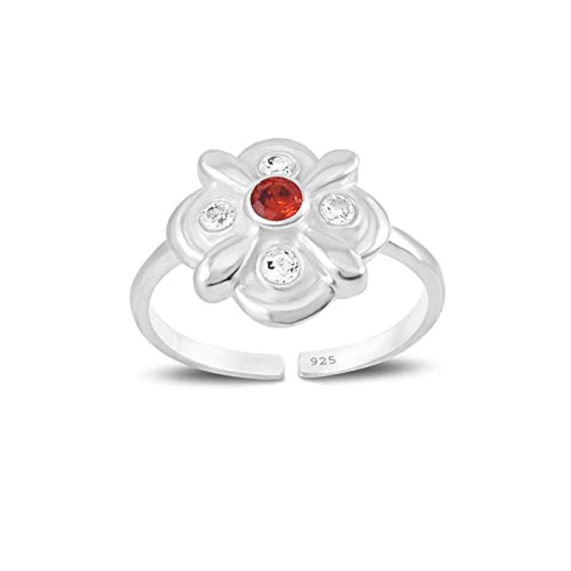 Women's 925 Sterling Silver Traditional Bichiya Toe Ring