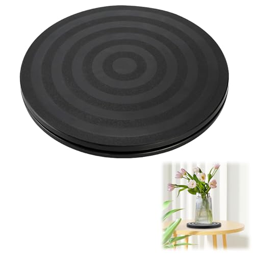 20CM Multiuso Giradischi Girevole, 360° Supporto Girevole Base Rotante con Cuscinetti a Sfera, Girevole Base Rotante per TV, Monitor Giradischi Piatto Heavy Duty Stand, Piattaforma Roteante