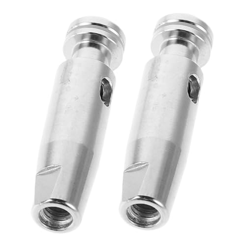 EXCEART 2個重剣用ステンレス製剣先交換パーツ 練習用エペ剣先 高耐久フィット 迅速メンテナンス対応 競技 トレーニング用フェンシング装備