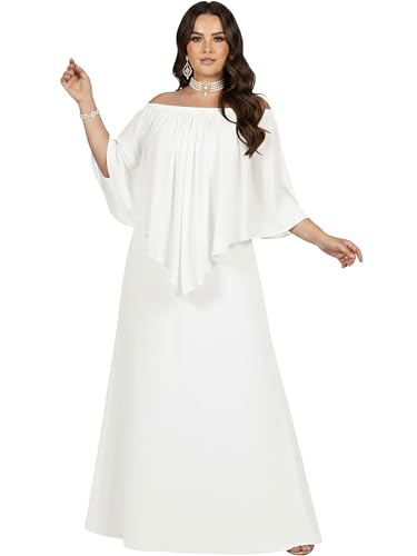 Image of KOH KOH Womens Strapless Off Shoulder Flattering Cocktail Maxi Dress Gown