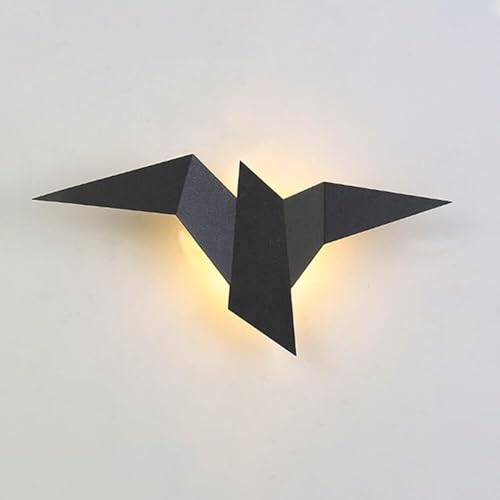 TONFON Lámpara de pared de metal moderna, iluminación LED for decoración de interiores, aplique de pared minimalista moderno for dormitorio, estudio, entrada, restaurante(Dark,Warm light)