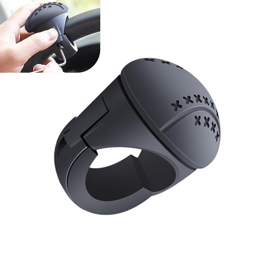 Bawkars Steering Wheel Spinner Knob, Non-Slip Silicone Grip with Metal
