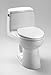 Toto MS854114EL Eco UltraMax One Piece Elongated 1.28 GPF Toilet with E-Max Flush System and SanaGloss - SoftClose Seat Included