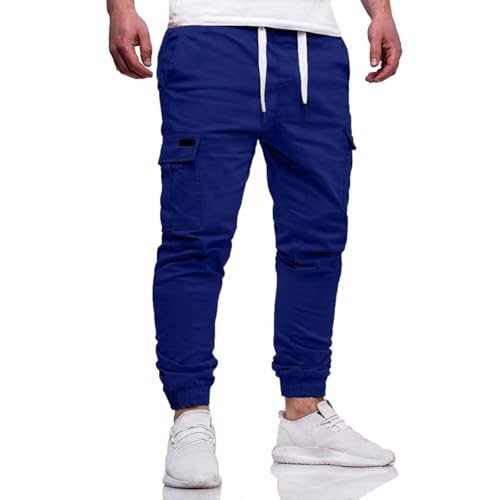 DuDubaby Mens Hiking Pants Men's Cargo for and Outdoor Recreation Drawstring Sweatpants in Track Jogging