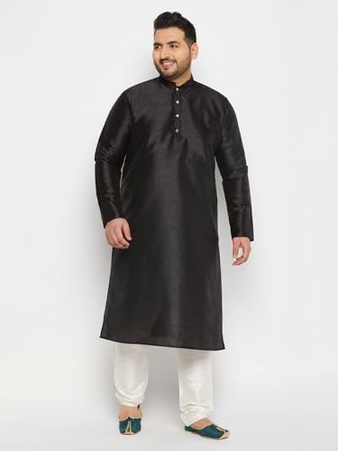 Image of Vastramay Plus Men's Silk Blend Kurta Pyjama Set