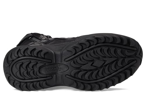 Reebok Mens Rapid Response Rb Safety Toe 8" Stealth With Side Zipper Industrial & Construction Boot, Black, 4.5 US3
