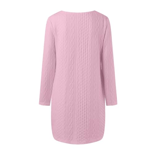 Robe mini ample manches longues chic pour vos sorties et journées de bureau - 4