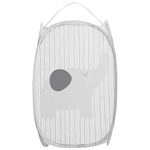Dirty Clothes Storage Basket,Mesh Laundry Hamper Children's Toys Shoes Sundries Organizer Storage Hamper (elephant) Cover
