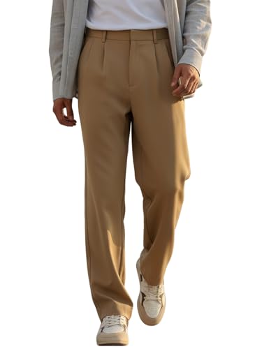Image of Urbano Fashion Men's Loose Baggy Fit Solid Korean Pants Stretchable