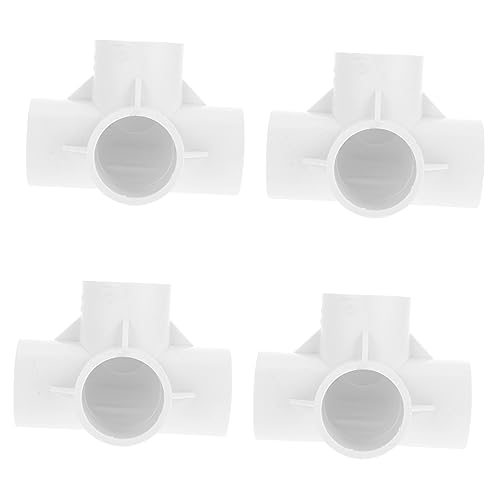Hemoton 8pcs PVC Elbow Fitting 90-Degree Water Pipe Connector for PVC Structures