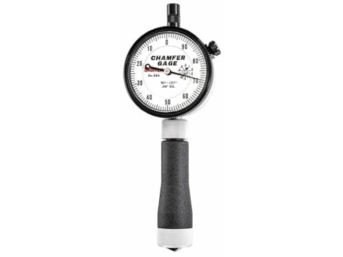 Starrett 684-2Z Inch Reading Internal Chamfer Gauge, 90-127 Degree Angle, 0-1/2