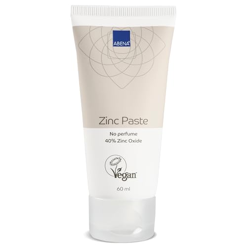 ABENA Zinc Paste | 60ml | Rash Cream | Nourishing and Soothing Eczema Treatment | No Fragrance | Protective Barrier Paste for Supporting Healing of Irritated Skin