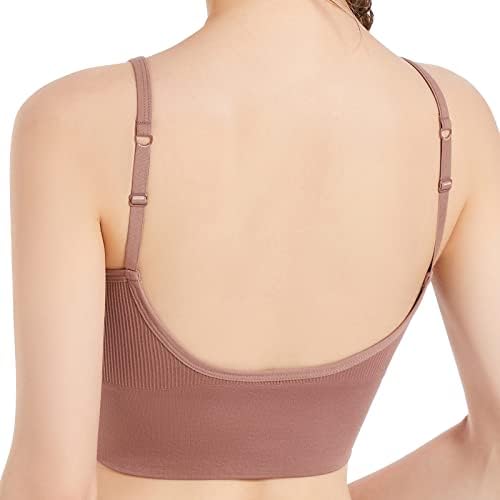 FFJ Low Back Bra Backless Sports Bras Yoga Bralettes Workout Tank Tops Everyday Lingerie Seamless Sleep Underwear for Women