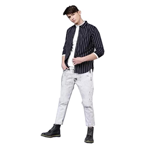 Image of Man Slim Fit Cotton Casual Shirt