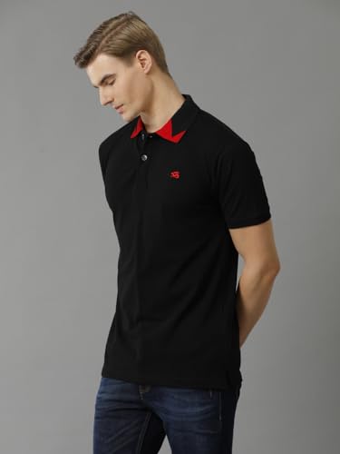 Image of ADRO Mens Polo T Shirt -100% Cotton Polo Tshirt for Men | Solid Polo T-Shirt Regular fit
