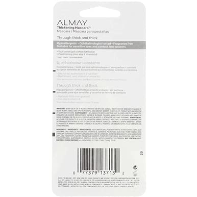 Almay One Coat Thickening Mascara, Blackest Black [401], 0.26 Oz #TOP6