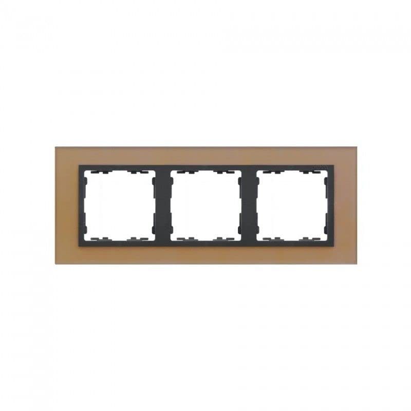 Cadre 3 éléments nature cristal cobre pour cacher les défauts