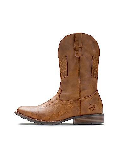 Iuv Cowboy Boots For Men Western Boot Traditional American Flag Retro Square Toe Country Work Boots thumb #2