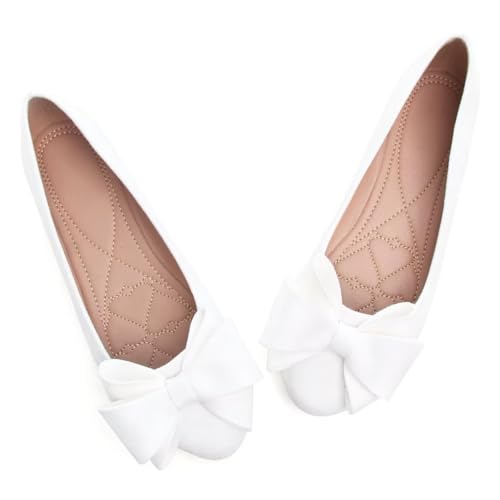 Image of TN TANGNEST Women Fashion Bowknot Flats Comfort Pointed Toe Dress Shoes