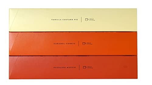 Vertuo line Flavored Assortment. Golden Caramel, Sweet Vanilla and Roasted Hazelnut Total of 30 capsules for Nespresso