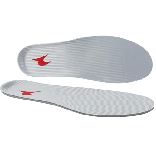 Shoe Insoles, Comfort Thin Lightweight Shock Absorption and Cushion Shoe Insole, Best Insoles for Men and Women for Everyday Use (Grayish White, M:(Men7-8/Women8-9))