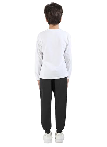 HIBETY Boys' High Performance Track Pants: Moisture-Wicking and Breathable with Adjustable Elastic Waistband4