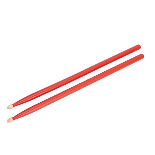 2 pares de baquetas de madera 5A con diseño ergonómico, antideslizantes para niños, adultos y principiantes, para batería, práctica y bandas juveniles (rojo) miniatura 7