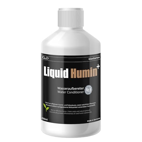 GlasGarten Liquid Humin+ | 250ml – Huminstoffe in der Flasche. Verbesserung des Immunsystems der Tiere & Stabilisierung des pH-Werts - Schutz vor pH-Sturz
