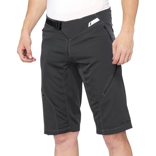 100% Airmatic Biking Shorts - All Mountain Riding Apparel Charcoal