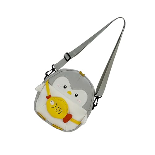 [���V�I�A] Comfortable Adjustable Strap Animal Shoulder Bag for Girls and Boys Practical Canvas Crossbody Bag Lightweight Little Gir