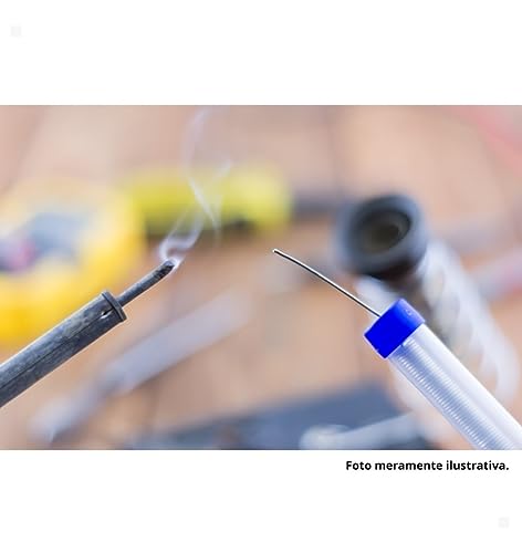 3 X Solda Estanho Emavi Para Eletrônica Tubo 25g 1mm