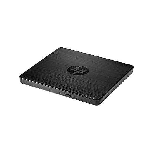 HP External Portable Slim Design CD/DVD RW Write/Read Drive, USB, Black (F2B56AA)