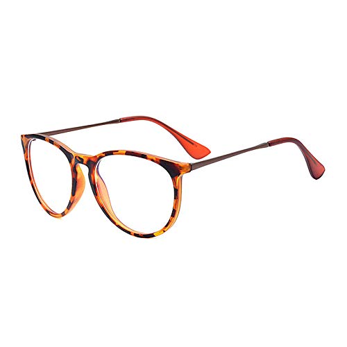 Blaulicht-Schutzbrille Anti-Augen-Belastung Computerbrillen Vintage Retro Runde UV-Filter Blocker Gaming-Brille-A