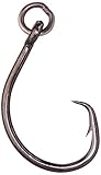 mustad inanellati demone offset circle 3 x strong hook (25 pezzi), black/nickel