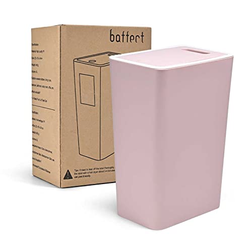 Baffect Small Trash Can with Lid Waste Basket Bathroom Garbage Can Dorm Room Essentials for