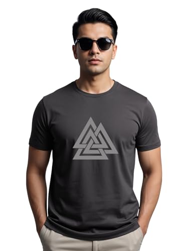 Image of ADRO Men's 100% Cotton Regular Fit T-Shirt