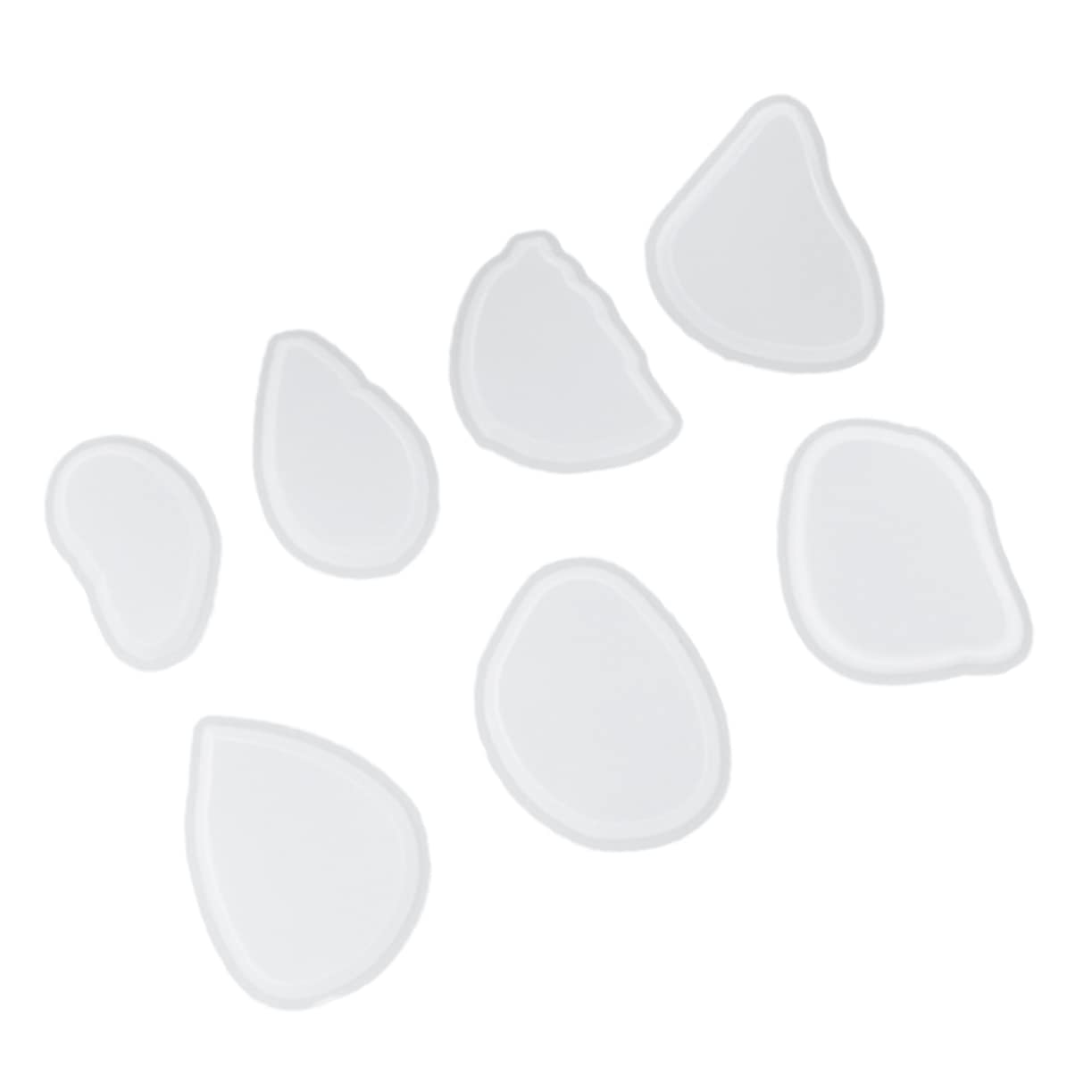 STOBOK 21piezas Moldes De Silicona Para Moldes De Pendientes y Collares y Reutilizable Para Decoración Casa Material Transparente y Duradero