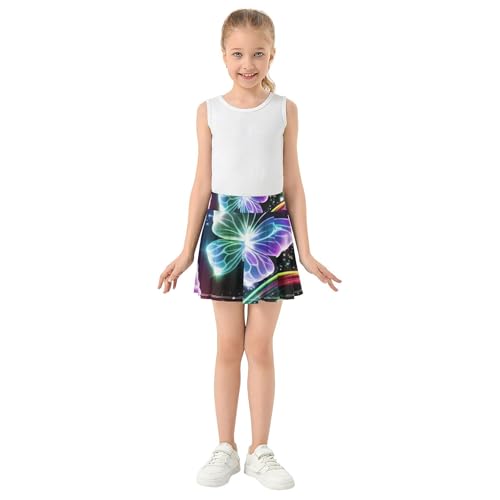 Joisal Dance Girls Skorts Athletic Shorts Tennis Skirts for Kids School Glowing 4t3