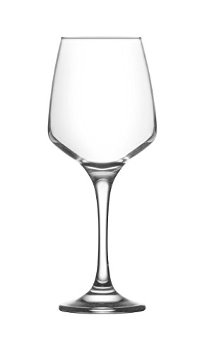 LAV 6X Lal 400ml Verres à Vin Rouge - Grand Verre Blanc Rose Longue Tige Cocktail Party Gobelet à Boire Ensemble-Cadeau - by