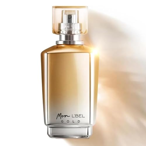 L'BEL - Mon L'Bel Gold Perfume 40 ml, para Mujer, Fresco y de Larga Duración y Fijación, Familia Olfativa Floral, Perfume Femenino, Poderoso y Elegante, de Muy Alta...