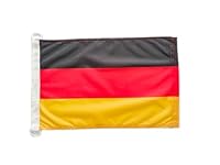 Seeflagge Deutschland 45x30cm - Premium-Bootsflagge - Marine Fahne