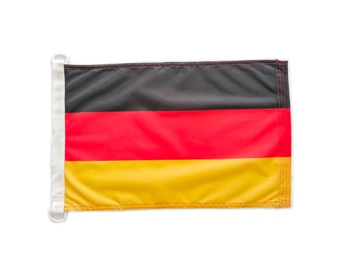 Seeflagge Deutschland 45x30cm - Premium-Bootsflagge - Marine Fahne
