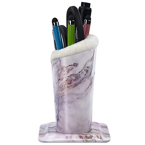 Image of Pack of 2 Plush Lined Eyeglasses Holder Stand Protective Glasses Case For Desks Or Nightstands