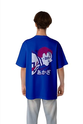 Image of Men's Teddy Oversized Printed Cotton Rich Round Neck Half Sleeves Tshirt
