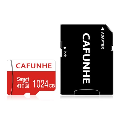 1024GB Memory Card,1024GB Micro SD Card High Speed Class 10 CARD With SD Card Adapter For Android Smartphone/Action Camera/Tablet and Drone